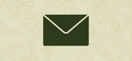 An icon that represents a letter representing Newsletter.  